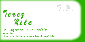 terez mile business card